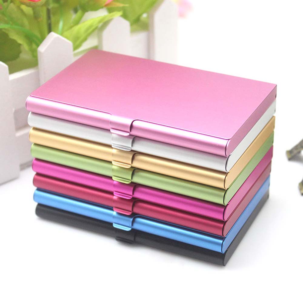 Hộp hợp kim nhôm đựng thẻ tên danh thiếp có nhiều màu tùy chọn