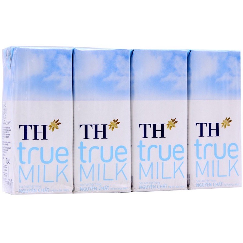 Thùng 12 Vỉ Sữa Tươi TH True Milk x180ml