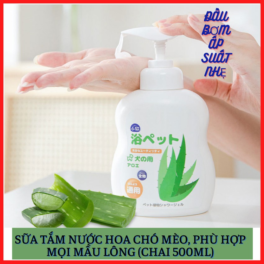 [SẢN PHẨM CAO CẤP] Sữa Tắm Cho Chó Mèo Hương Nước Hoa, Nuôi Dưỡng Chăm Sóc Lông, Bảo Vệ Da Thú Cưng loại 500ml