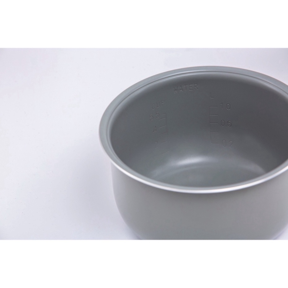 Nồi cơm nắp gài TOSHIBA RC-10JFM(H)VN - 1.0L - Lòng nồi dày 1.7mm, chống dính- Hàng chính hãng, bảo hành 12 tháng
