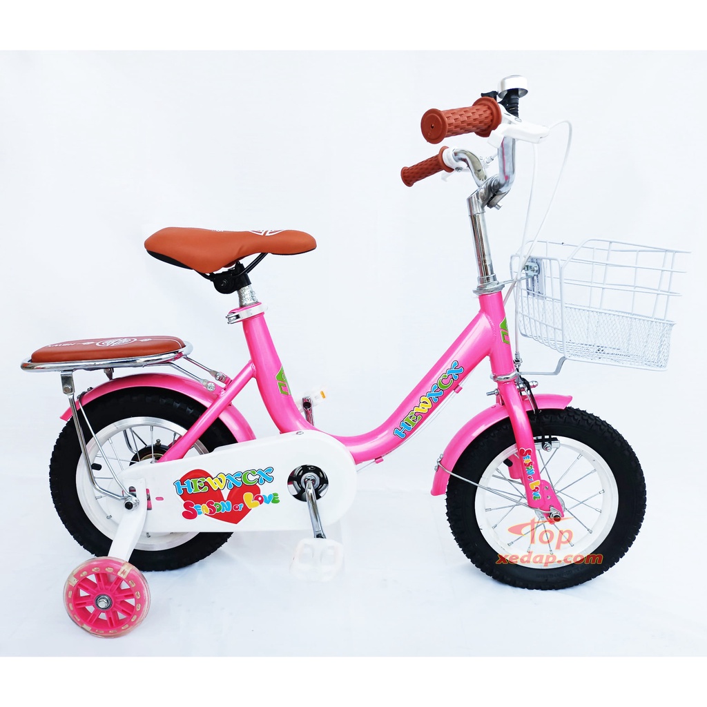 Xe đạp trẻ em cho bé gái cỡ 12inch sườn cao cho bé từ 3 tuổi trở lên [ MIỄN SHIP TPHCM]