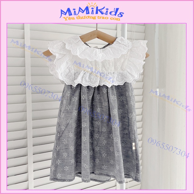 Váy hè bé gái/Đầm hè bé gái 1-5 tuổi chât thô thoáng mát