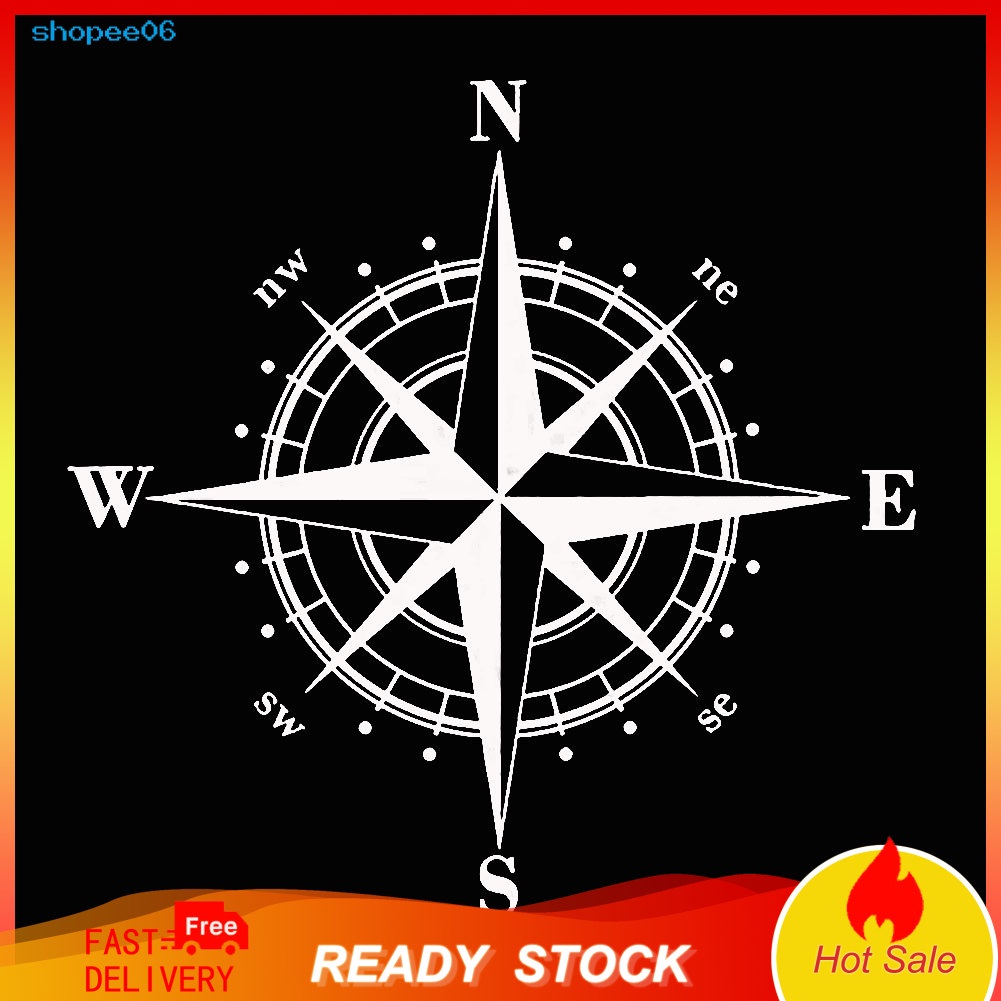 Miếng dán trang trí xe hơi hình la bàn độc đáo sáng tạo