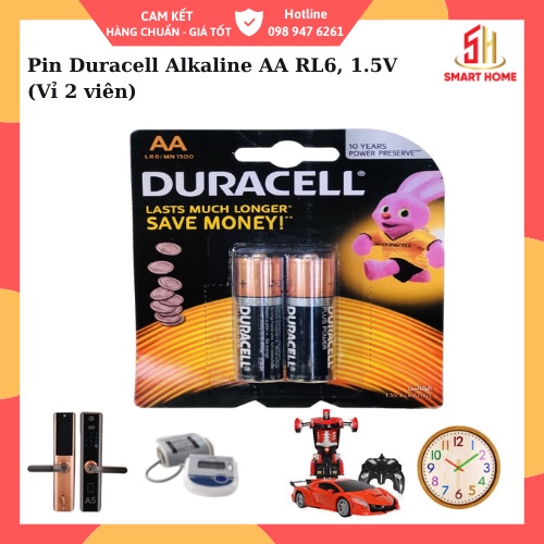 Pin tiểu Duracell Alkaline AA LR6 1.5V