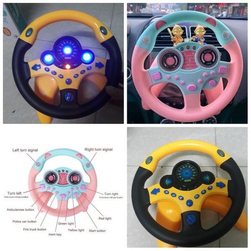 VÔ LĂNG XE HƠI TẠP LÁI XE CHO BÉ YÊU,VÔ LĂNG MÔ PHỎNG CHO BÉ