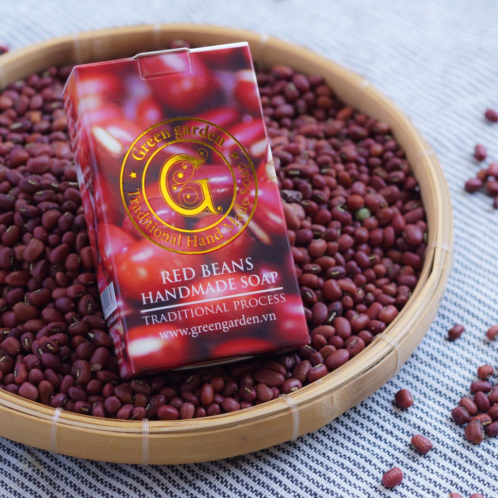 Xà phòng đậu đỏ (Red beans handmade soap) Green Garden | BigBuy360 - bigbuy360.vn