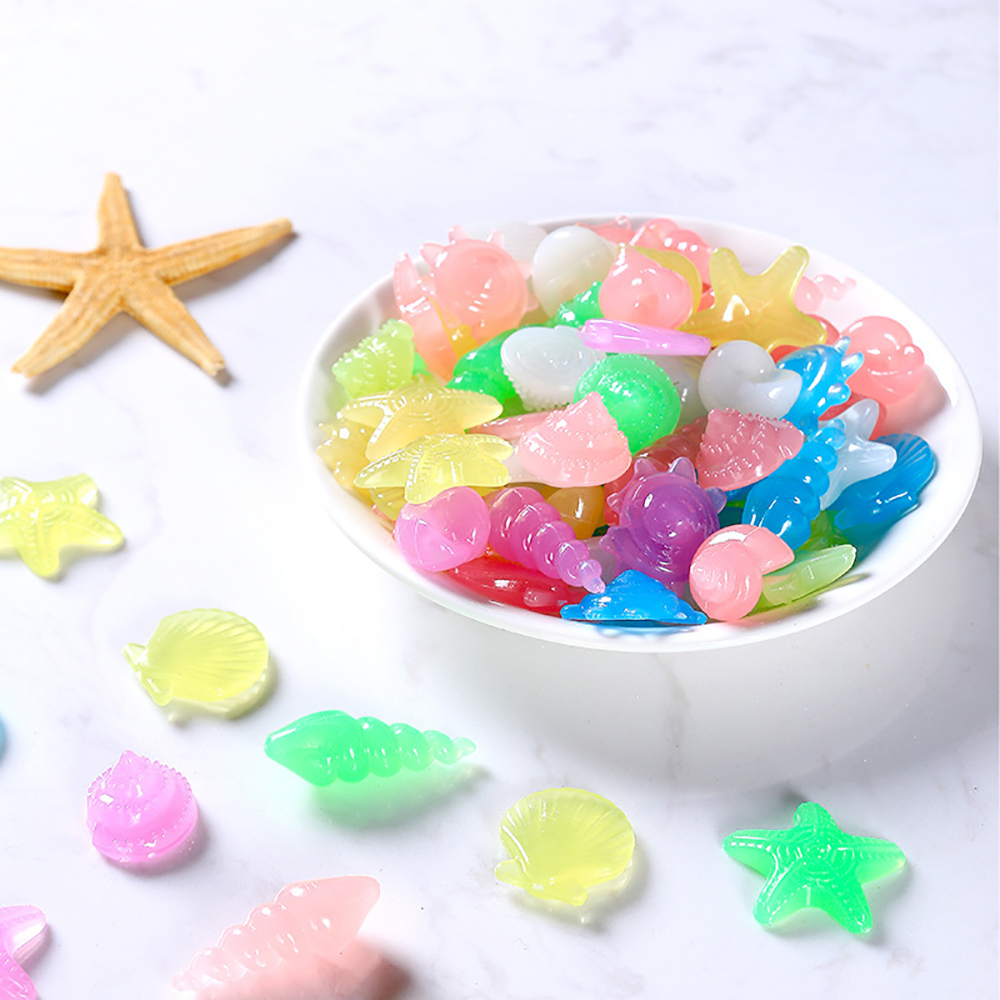 Set 81 Viên Đá Dạ Quang Nhiều Màu Trang Trí Bể Cá