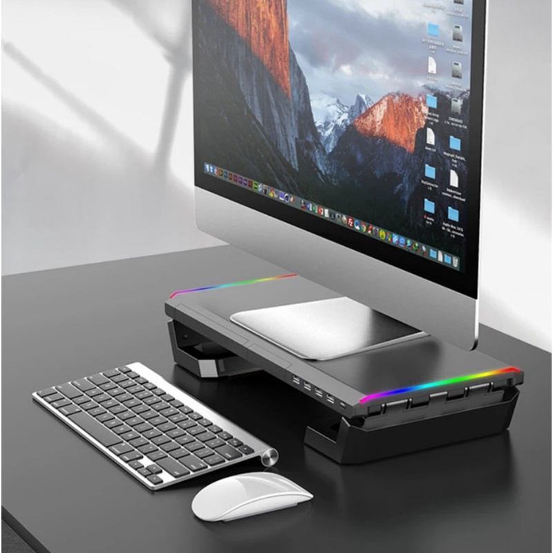 💎SALE💎Bàn kê Laptop Gaming RCB Đèn LED cao cấp - Kệ để màn hình đa năng💎SALE💎