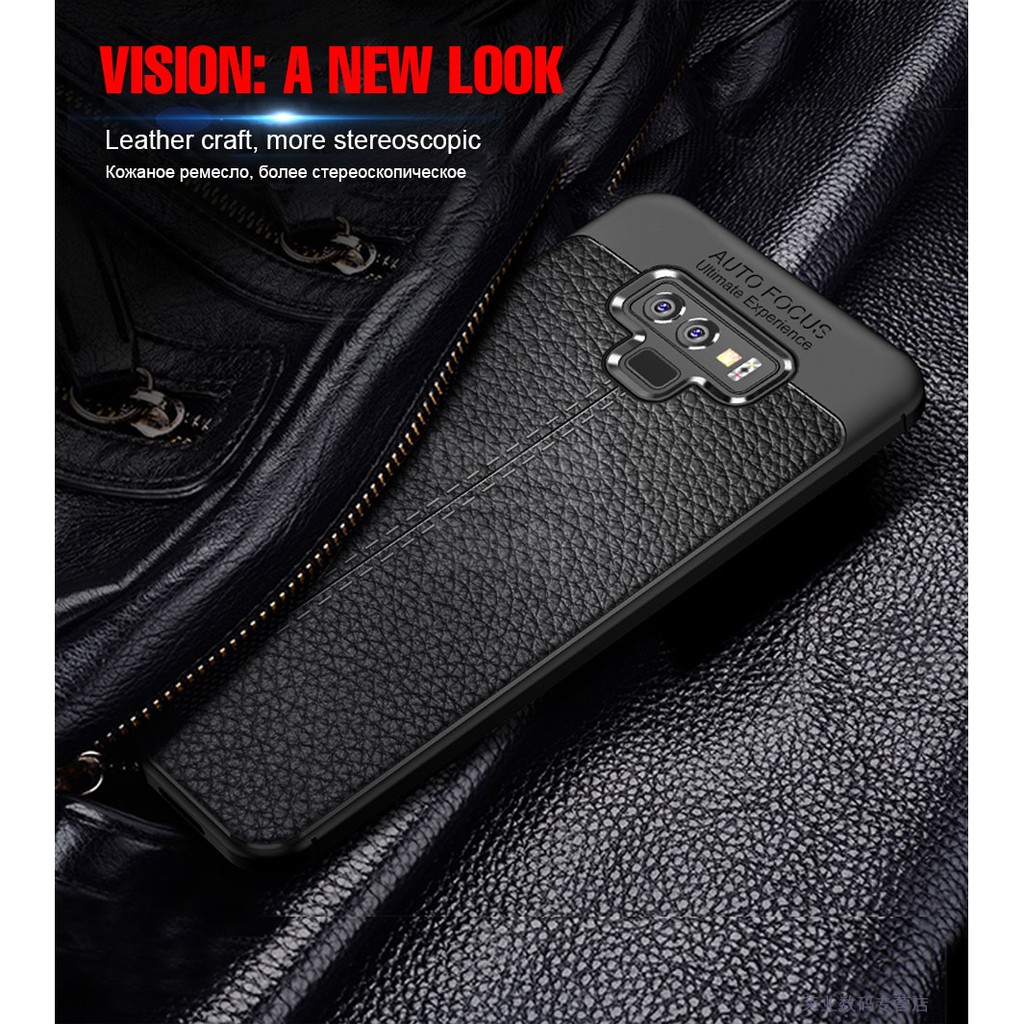 Ốp Lưng Auto Focus Vân Da Cho Samsung Galaxy Note 9