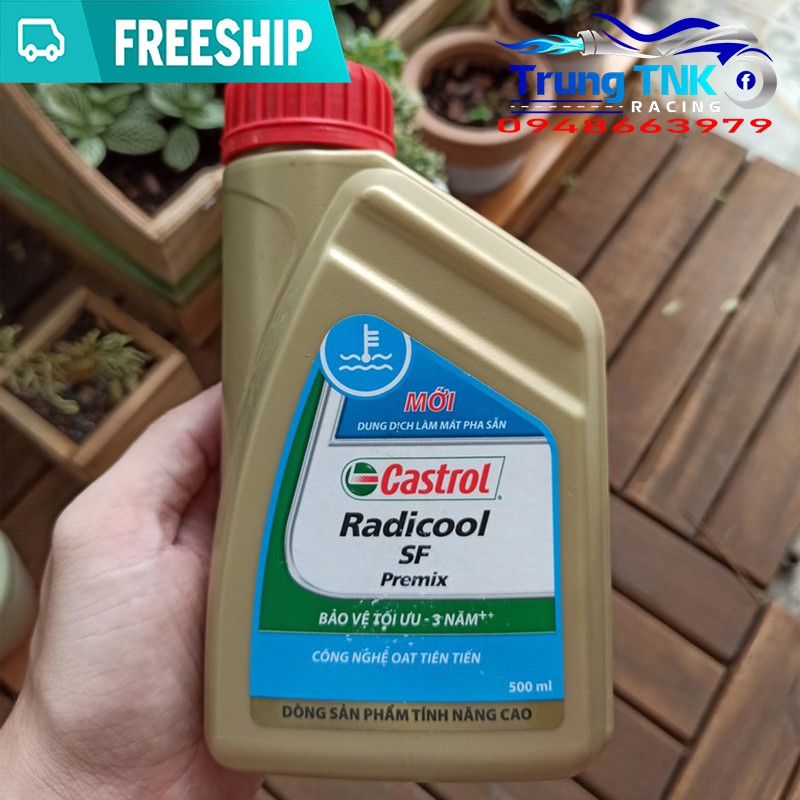 Nước làm mát động cơ Castrol Radicool SF Premix 500ML (Nước Đỏ)