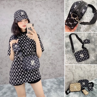 Túi đeo chéo mlb ny diamond monogram jqd crossbody bag size 20cm hàng dư xịn full tem tag