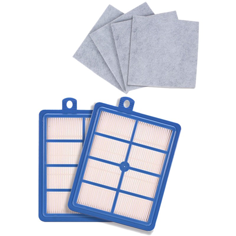 Bộ 2 tấm lưới lọc bụi H12 H13 + 4 tấm vải lọc chất liệu cotton cho máy hút bụi