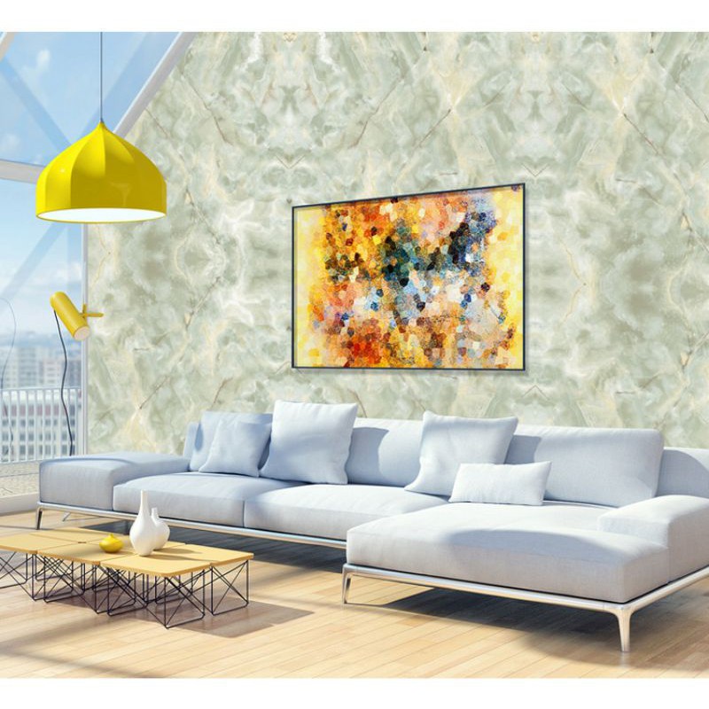 1 mét decal dán bếp tráng nhôm vân đá D1409