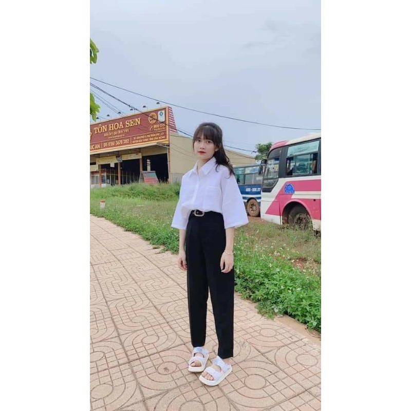 [ Siêu Rẻ ]Quần Baggy Vải Chất Tuyết Mưa
