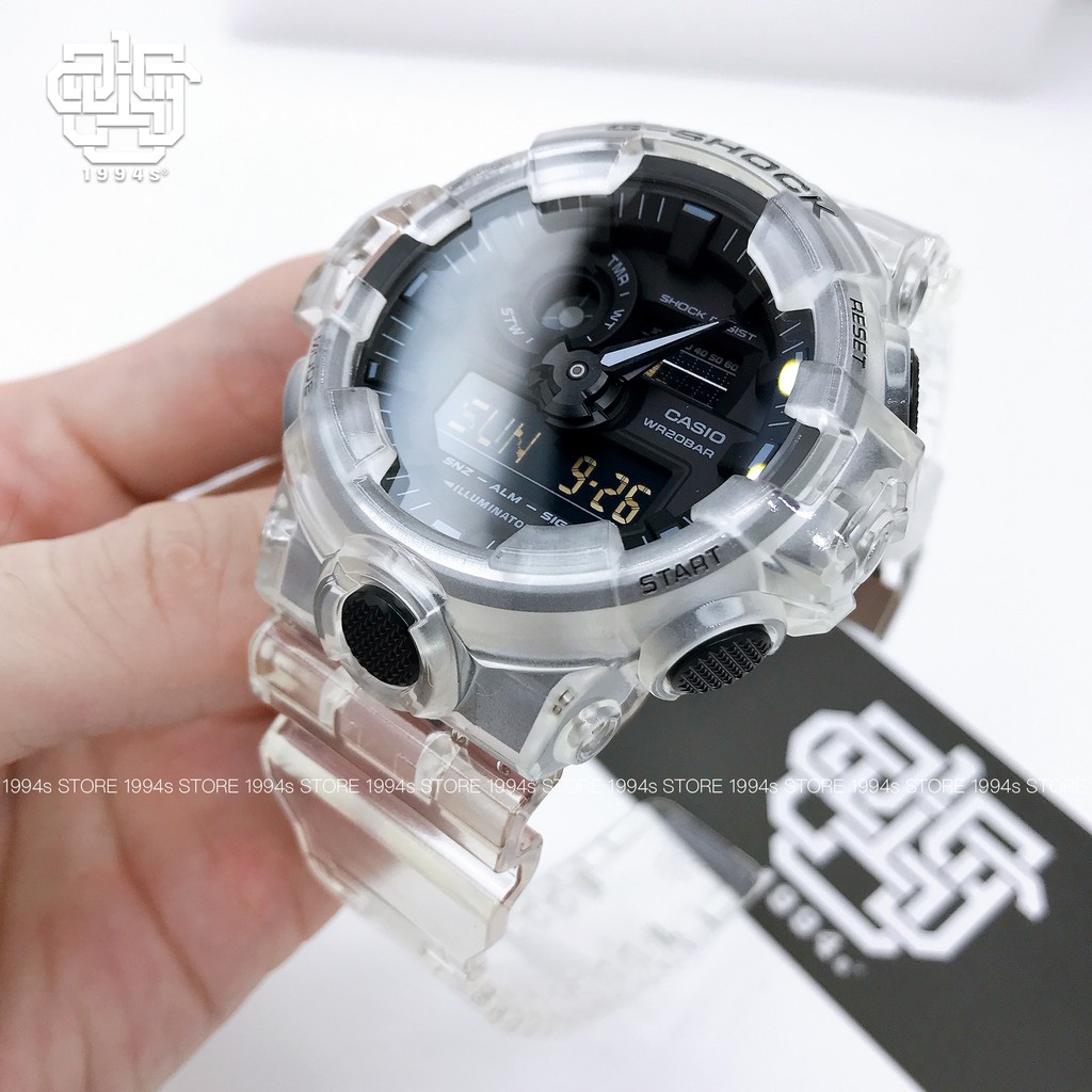 Đồng hồ nam Casio G-Shock GA-700 / GA-700SKE-7A chống va đập, chống nước 200m, size 53mm, hàng chính hãng