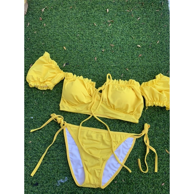 BIKINI 2 mảnh Tay bồng quần chíp sexy đi biển đi bơi bikini hiền hồ quảng châu có sẵn chất lượng Jami - MM13