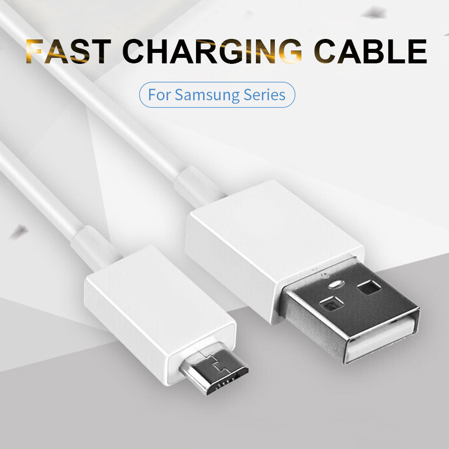 Cáp sạc nhanh USB dài 1m cho Samsung Galaxy S7 Edge A10 A10s A6 A7 J2 J4 J6 J8 Plus 2018 A01 Core