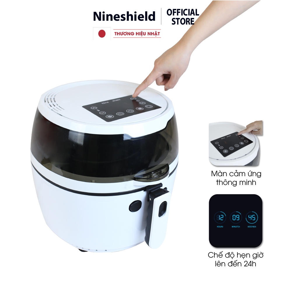 Nồi Chiên Không Dầu Nineshield 8L Điện Tử KB6001