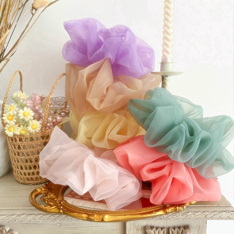 Dây Buộc Tóc Co Giãn Phong Cách Hàn Quốc Cho Nữ