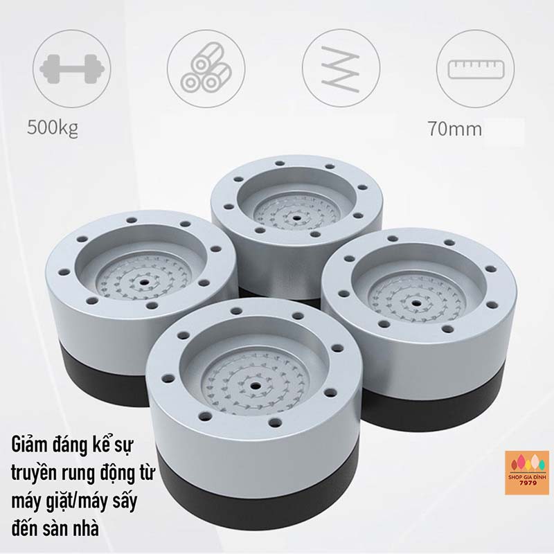 Chân đế kê máy giặt chống rung lắc, tăng chiều cao cho gầm máy giặt, thuận tiện vệ sinh quét dọn [ĐẾ MÁY GIẶT]