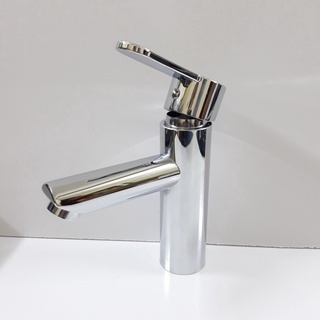 Vòi Lavabo nóng lạnh, Vòi Lavabo inox 304 bóng cao cấp Navier tặng kèm dây cấp