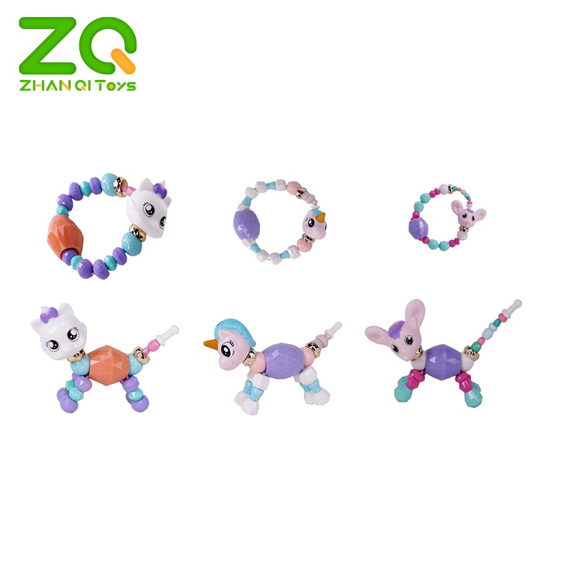 Đồ chơi vòng tay xỏ hạt biến hình động vật ZHAN QI TOYS vui nhộn cho bé