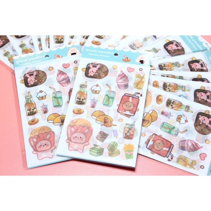 Bộ Sticker 6 Tấm Phong Cách Hàn Quốc -  Phụ kiện Halu