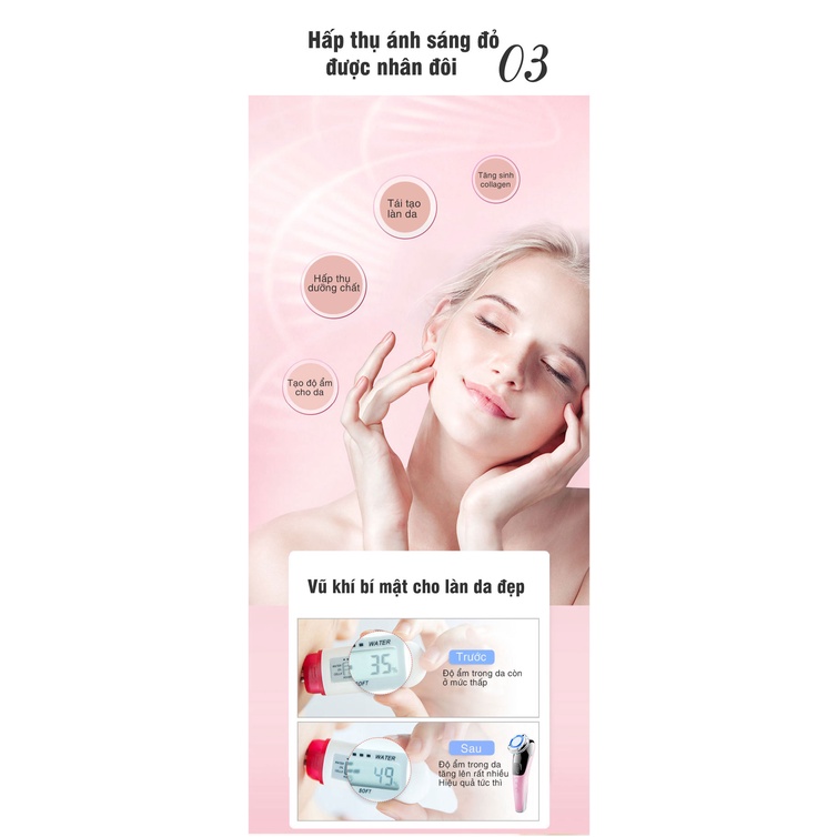 Máy Massage Mặt ION Cao Cấp, Mát Xa Mặt và Làm Sạch Sâu