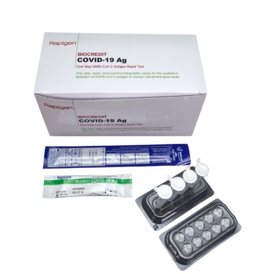 Kit test nhanh Covid BioCredit Ag Hàn Quốc chính hãng ( 1 bộ cho 1 lần test ) - Hàng chính hãng