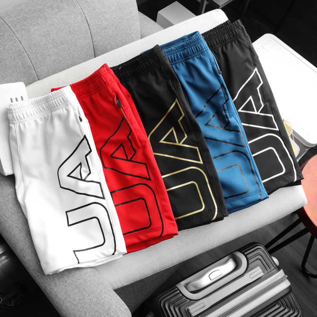 Quần short thể thao nam chất liệu thun poly 2 da co giãn, thoải mái vận động 4906