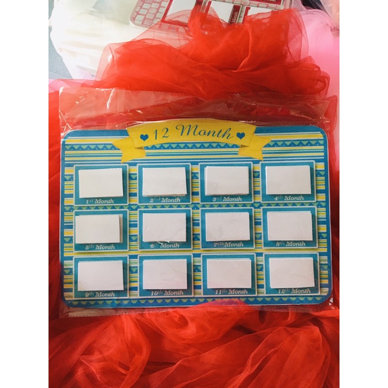 Bảng 12 tháng cho bé