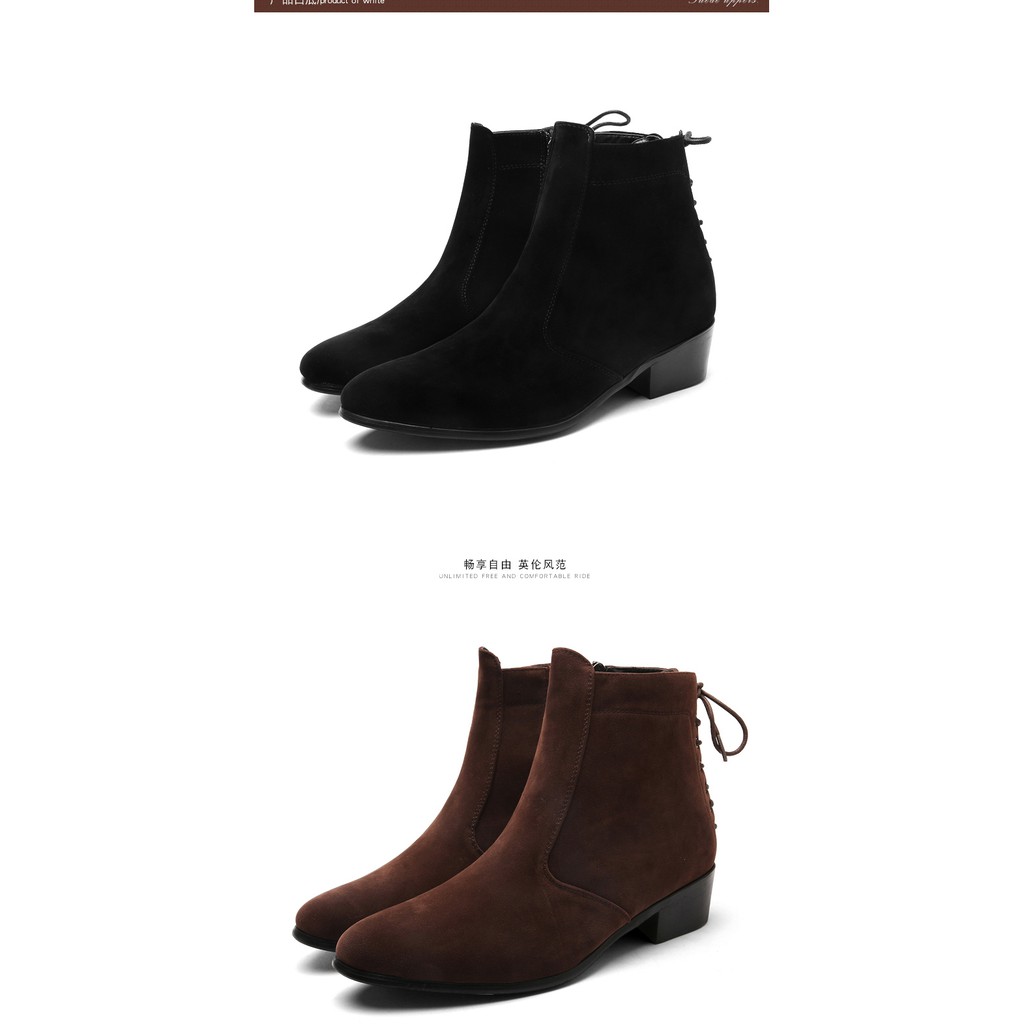 Chelsea boot da lộn nam JTPX-9055-JJ của HILLGLOBAL | BigBuy360 - bigbuy360.vn