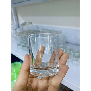 Bộ ly thủy tinh lùn số 75 trơn, in táo xanh, in táo đỏ (hộp 12 cái)