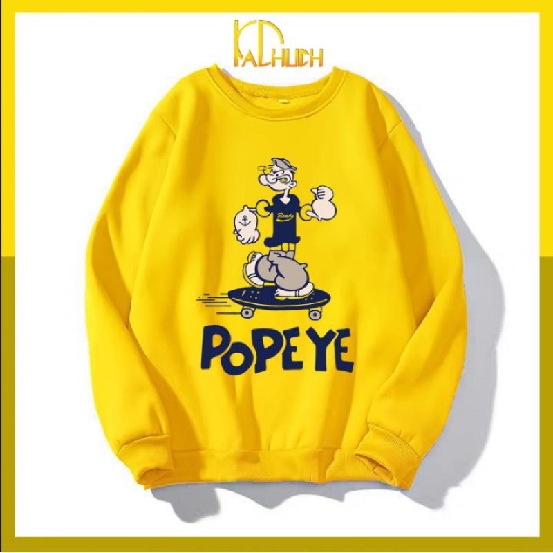 ÁO SWEATER NỈ IN POPEYE