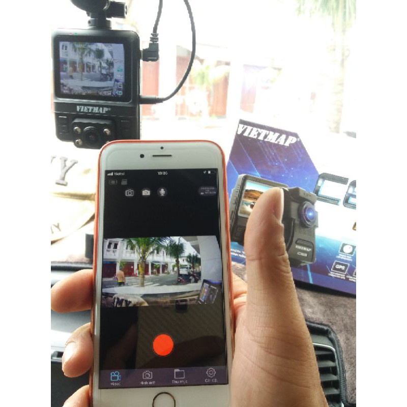 Camera hành trình ghi hình trước và trong xe Vietmap C63 tặng thẻ 64GB