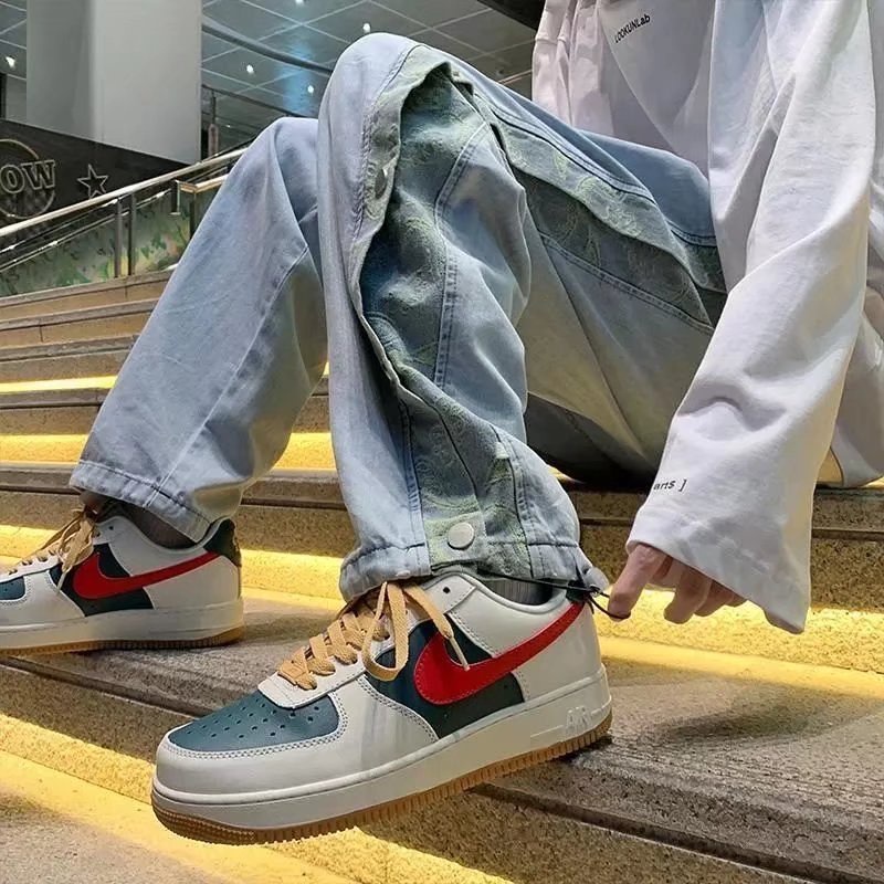 Quần jeans dài ống rộng thời trang Hàn Quốc cho nam