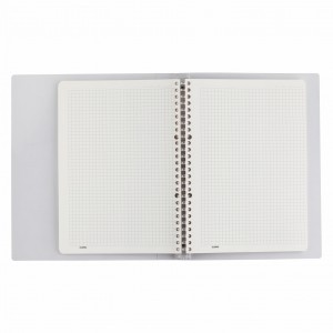 Sổ còng nhựa B5 [Chọn Màu] binder 40 tờ Caro kèm 5 bìa tab phân trang - cuốn tập sổ KLong MS 544