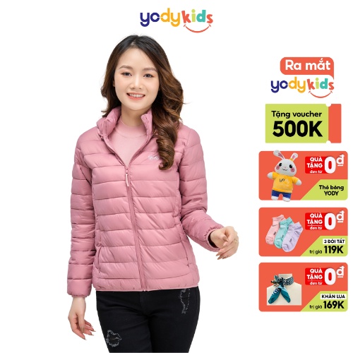 Áo phao nữ YODY siêu nhẹ có mũ siêu ấm PHN4000