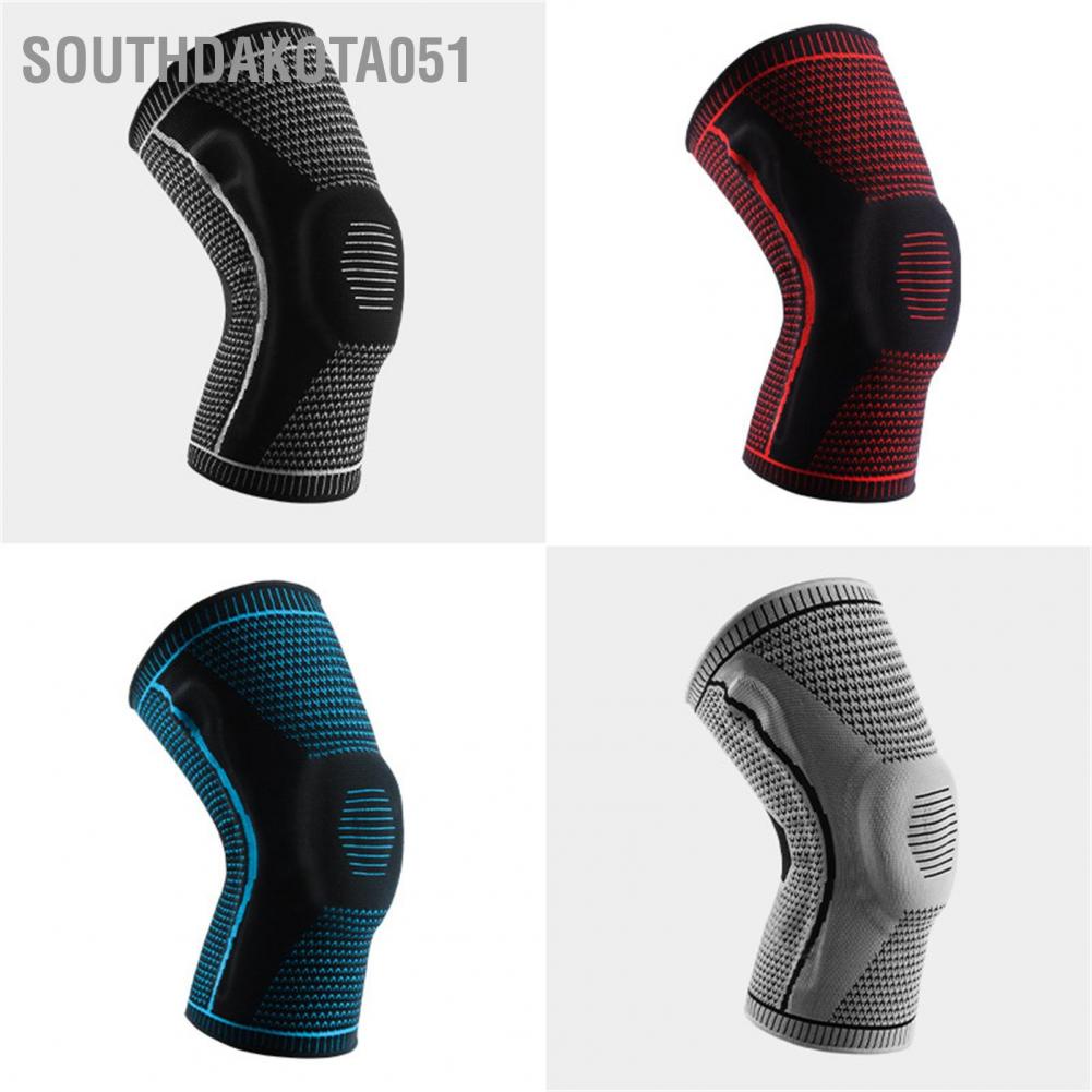 Southdakota051 2 Pack Sport Knee Sleeve Nonslip Professional Knitted Breathable Comfortable Brace for Running Joint Pain Relief