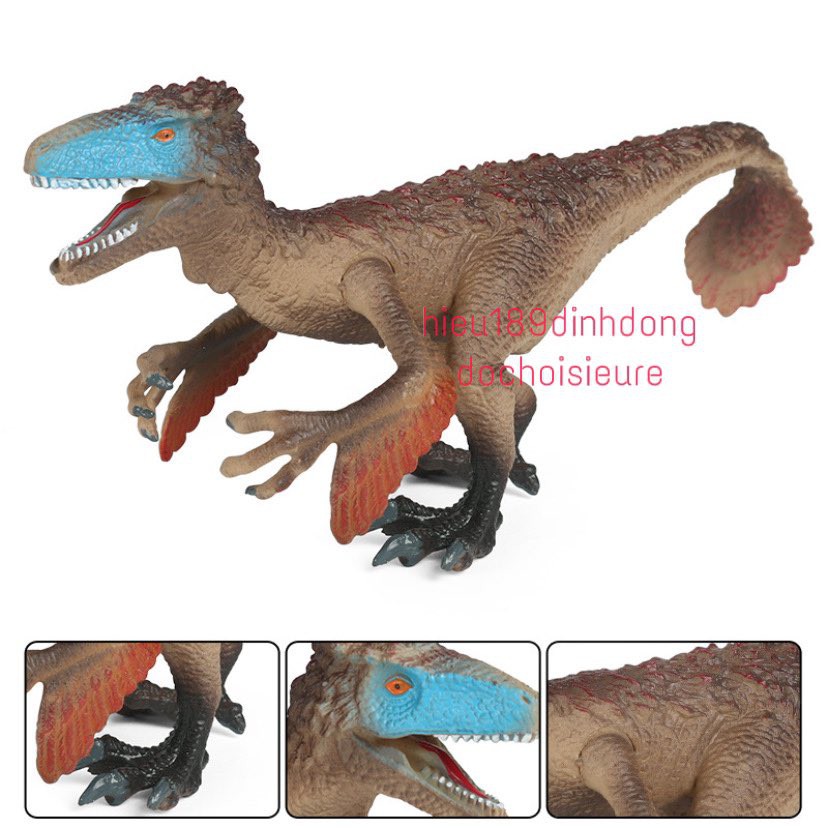 Mô hình khủng long Utahraptor Nhựa đặc chắc tay