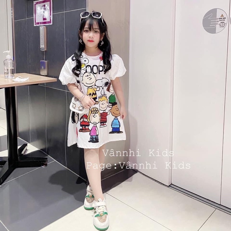 Váy bé gái tay phồng