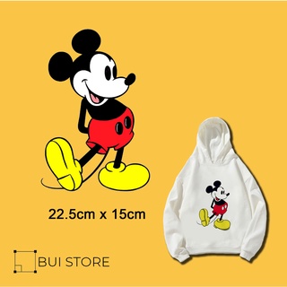 Miếng ủi truyền nhiệt offset dán quần áo hình Mickey 04