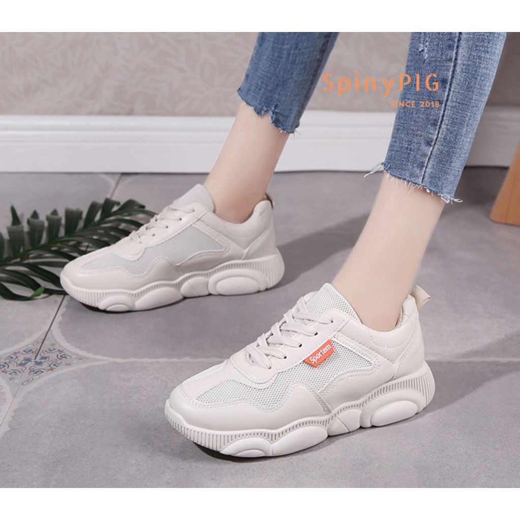 [FREESHIP-KÈM VIDEO] Giày thể thao Sneaker nữ kiểu dáng Hàn Quốc, đế mềm 3.5cm, tập gym, chạy bộ, đi học HOT TREND