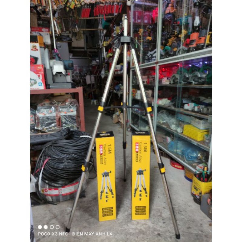 Chân máy laze 1.5m inlox