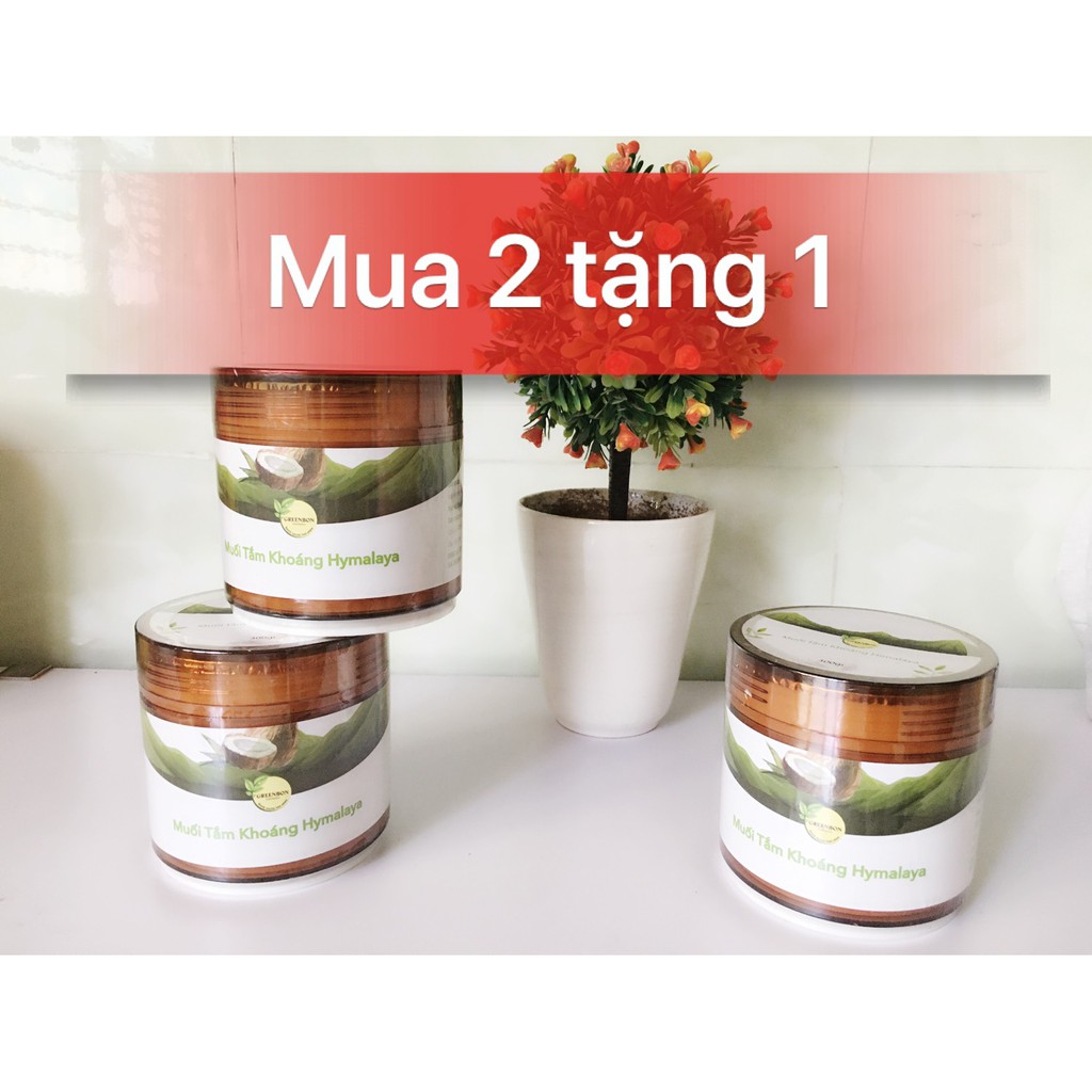 [Mua 2 tặng 1] Muối tắm khoáng Himalaya GREENBON