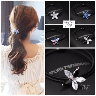 Cột Tóc Pha Lê Hoa 5 Cánh Nhọn Cao Cấp