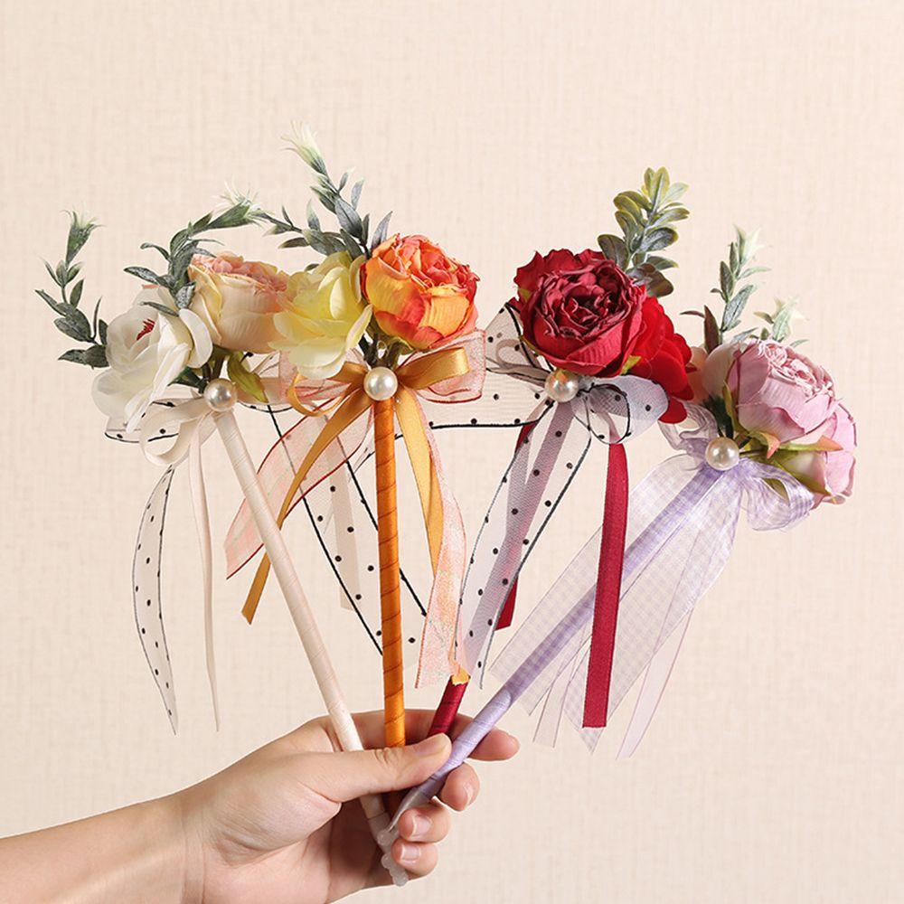 PISTA Bút Bi Đính Hoa Hồng Giả Dùng Làm Quà Valentine