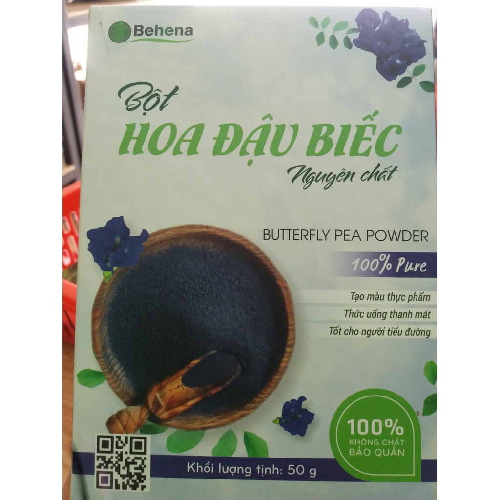 [ Không chất Bảo Quản ] Bột hoa đậu biếc Behena 50g