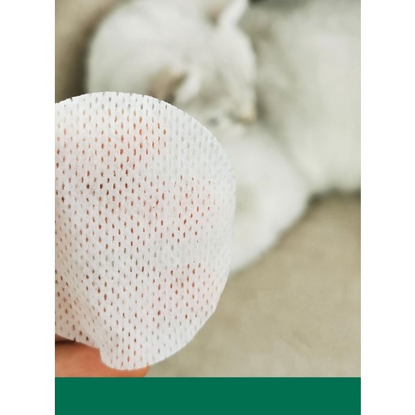 (Hộp 130 miếng) Khăn ướt lau mắt, tai cho chó mèo