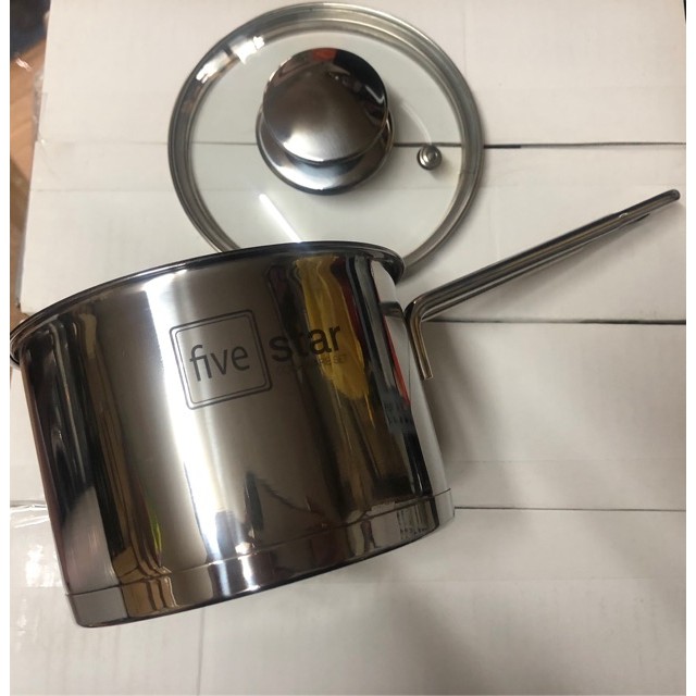 Quánh inox 3 đáy Five star 16 CM